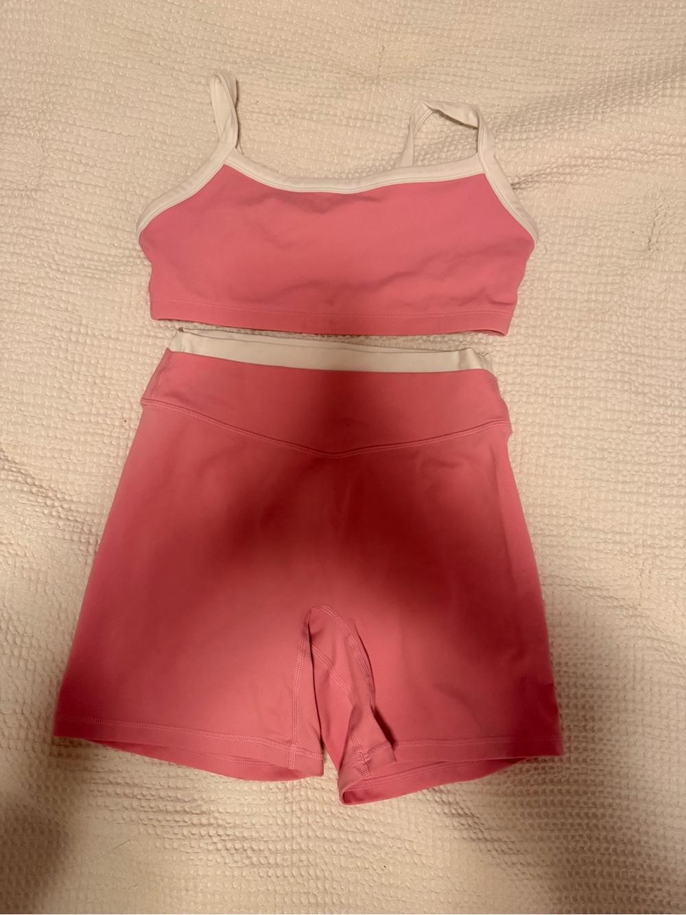 Liaison the label petal pink contrast bra and V1 short